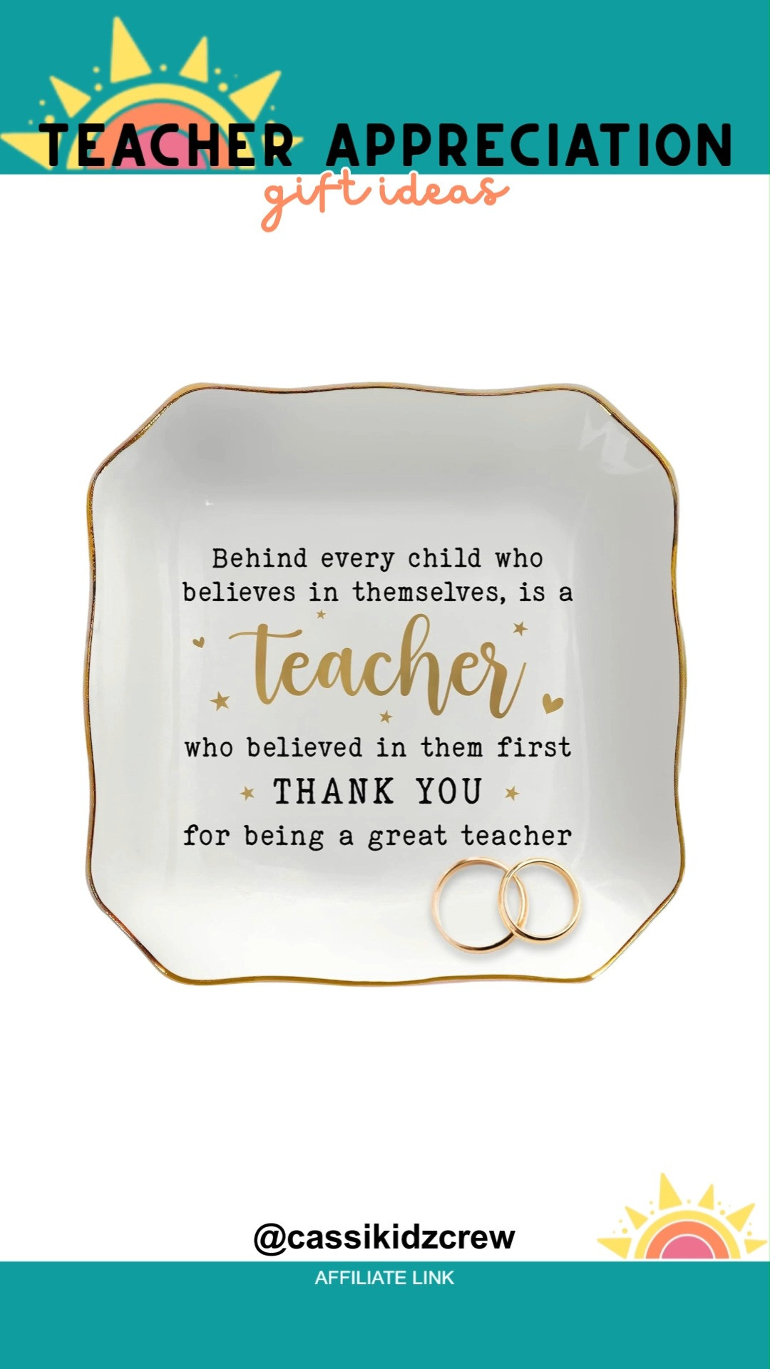 Ceramic jewelry dish trays make Teacher’s Day and graduation gifts extra special. A thoughtful way to say thank you while adding charm to any space with inspiration. 🎓🍎✨  
#TeacherGifts #TeacherAppreciation #JewelryDish #GiftIdeas #ThankYouTeacher #GraduationGift #BirthdayGift #SchoolGifts #EducatorLove #InspirationalDecor 

 #LTKdayinmylife #LTKHome #LTKSaleAlert