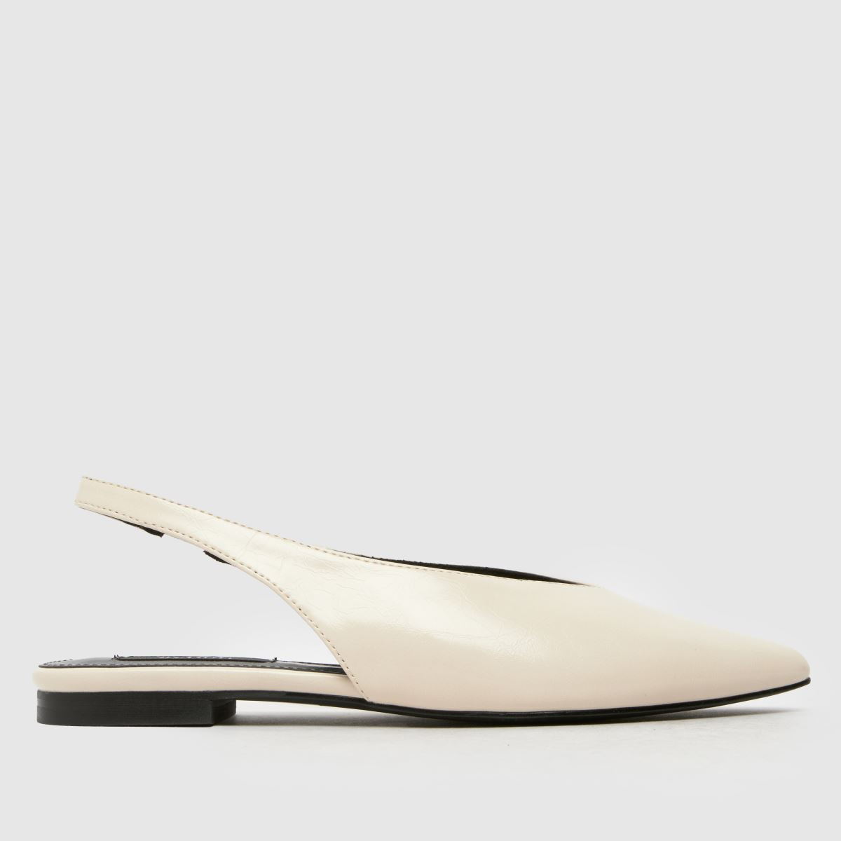 Womens White schuh Lace Point Slingback Flat Shoes | schuh | Schuh