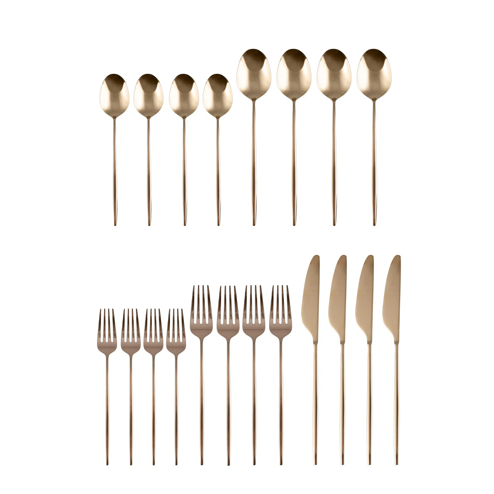 Allmodern Spataro Stainless Steel Flatware - Set of 20 (Set of 20) | Wayfair North America