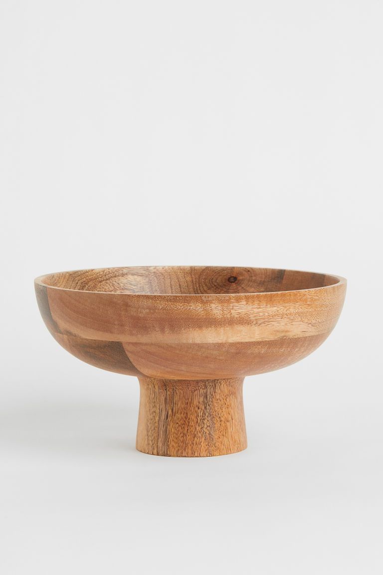 H & M - Wooden bowl - Beige | H&M (UK, MY, IN, SG, PH, TW, HK)