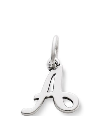 James Avery Sterling Silver Script Initial Bracelet or Necklace Charm | Dillard's | Dillard's