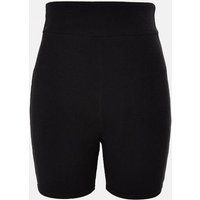 Plus Size Black Rib Biker Shorts | Missguided (US & CA)