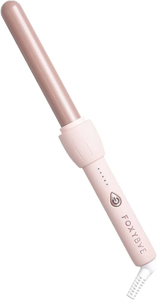FoxyBae Baby Blush Professional Curling Wand - Easy to Use - Ceramic Tourmaline Curling Wand - Pr... | Amazon (US)