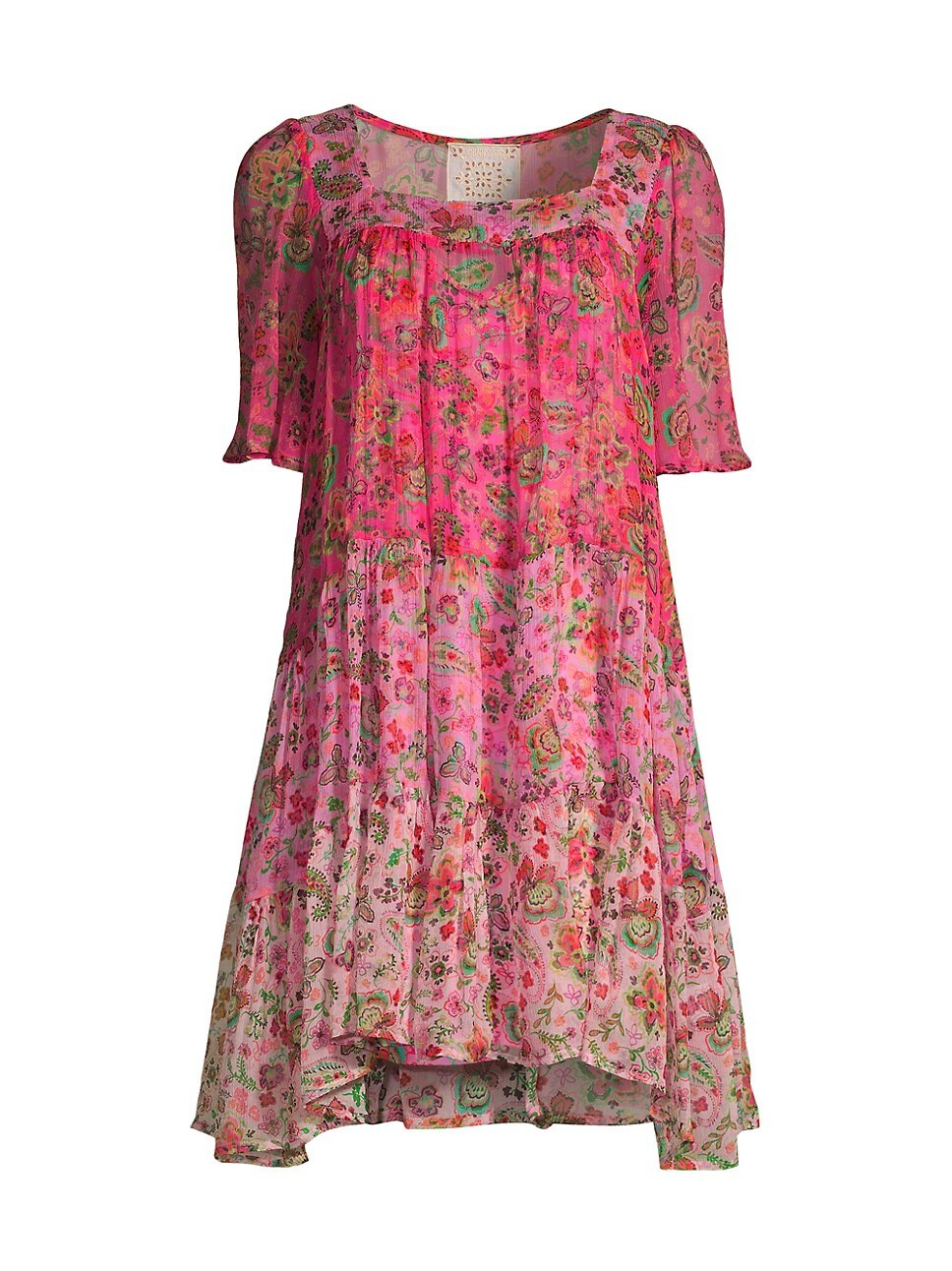 Foxglove Silk Minidress | Saks Fifth Avenue