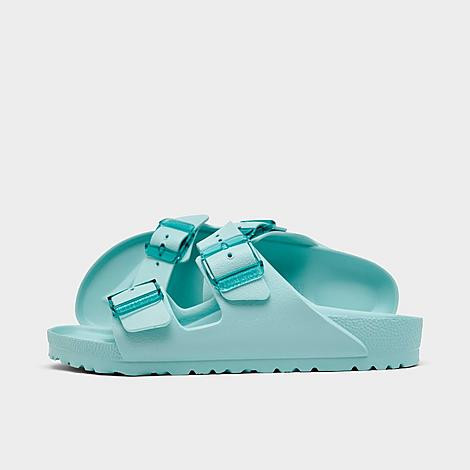 Birkenstock Women's Arizona EVA Stealth Buckle Sandals in Surf Green Size: 36 | Finish Line (US)