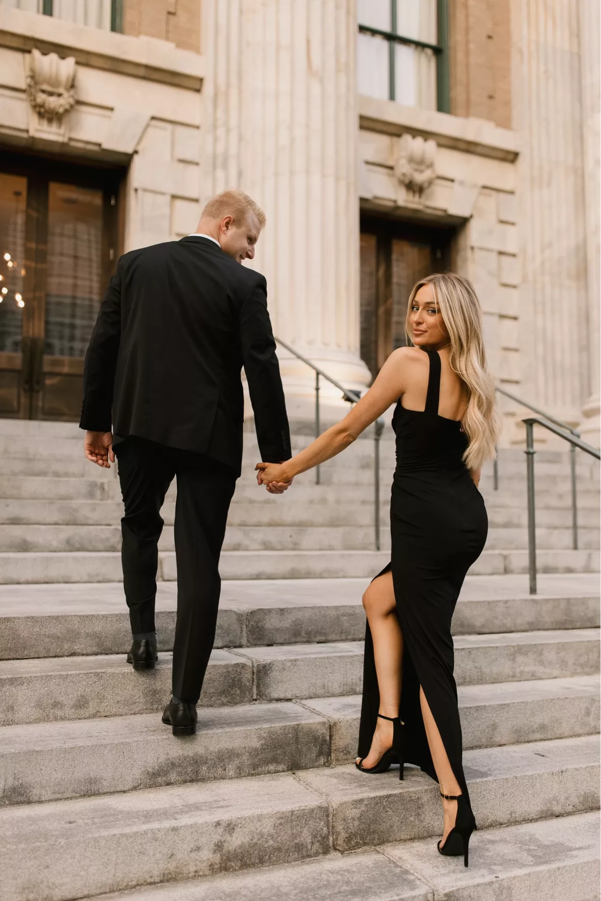 black dresses for engagement Dress Front length 57 inches Back train 64 inchesLargeUnderbust= 36 inches em_russell22 on LTK