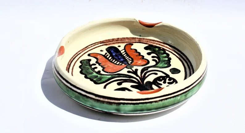 Traditional Folk Ceramic Ashtray, Transylvania Pottery - Etsy | Etsy (Global)