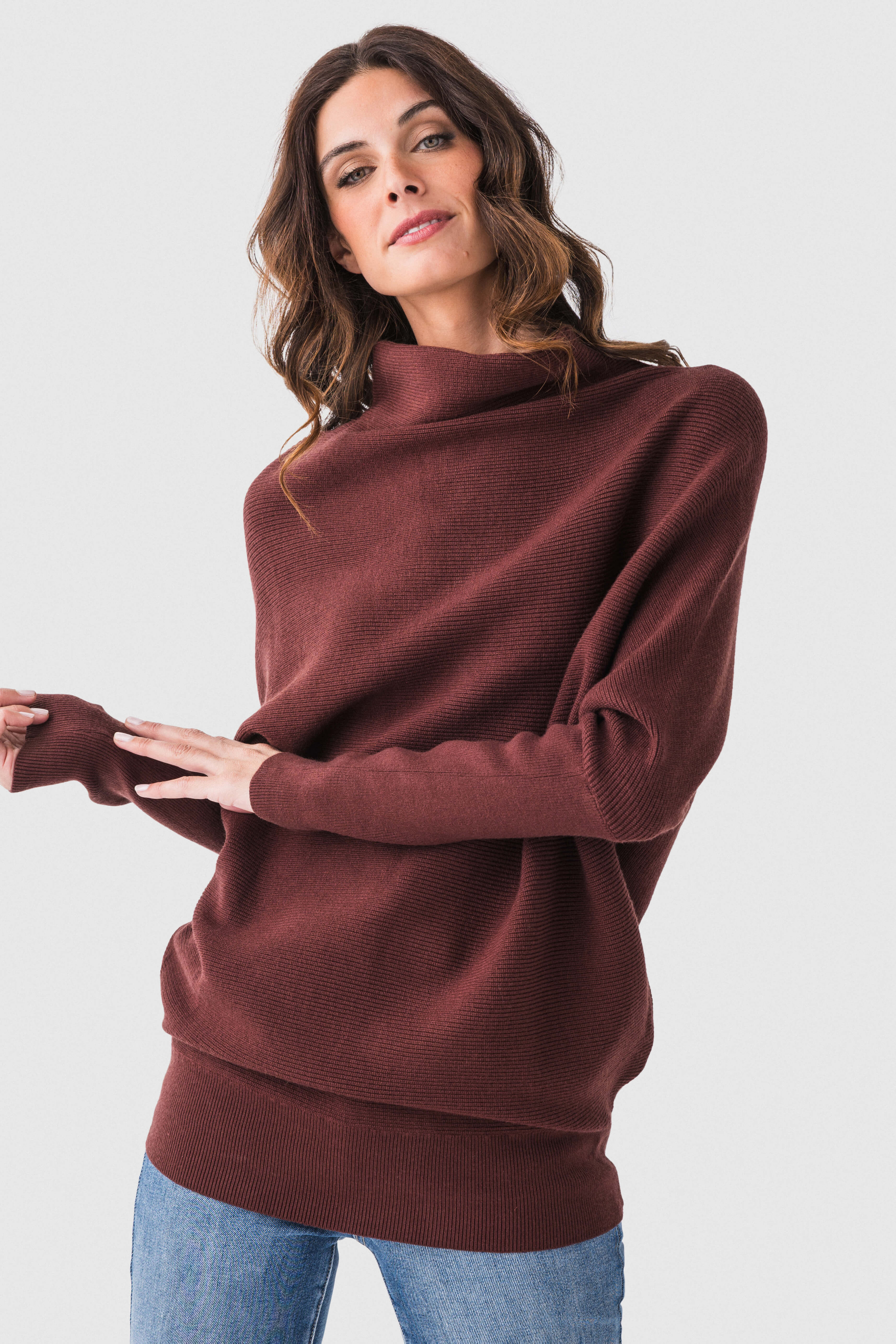 Blu Ivy Slouch Neck Dolman Pullover | Social Threads