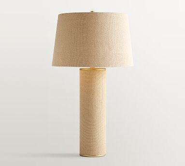 Paige Linen Table Lamp (28") | Pottery Barn (US)