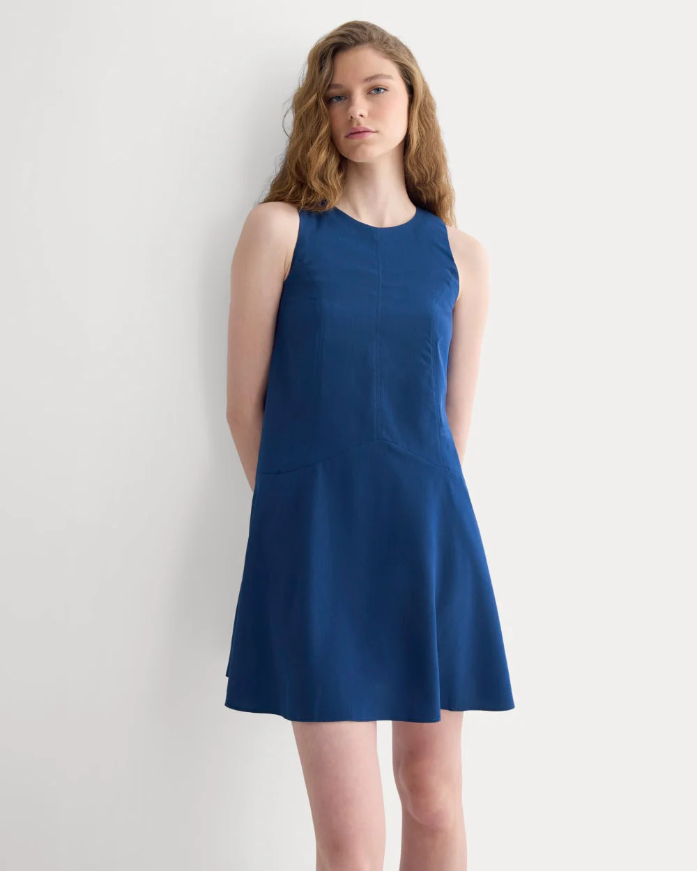 Drop Waist Mini Dress | Estate Blue | Everlane