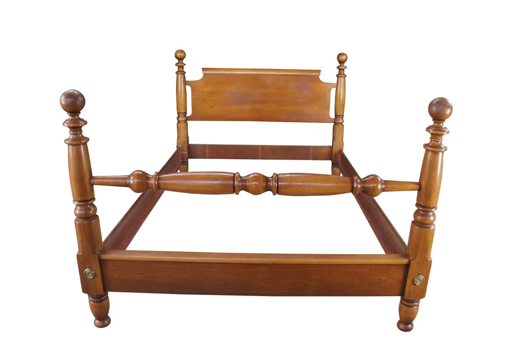 Mid Century Early American Style Cherry Full Size Cannonball Poster Bed 607-580 | Etsy (US)