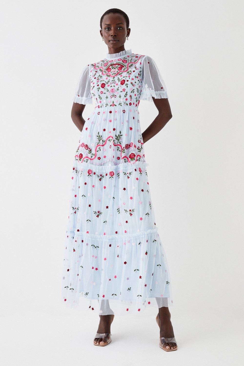 All Over Embroidered Maxi Dress | Coast UK & IE