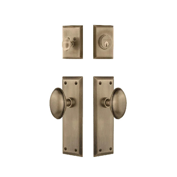 Nostalgic Warehouse New York Entry Set with Homestead Knob | Wayfair North America