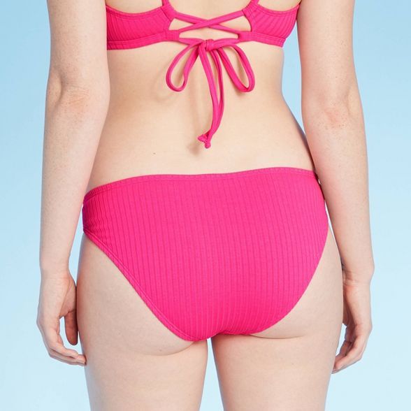 Women's Ribbed Cheeky Bikini Bottom - Xhilaration™ | Target