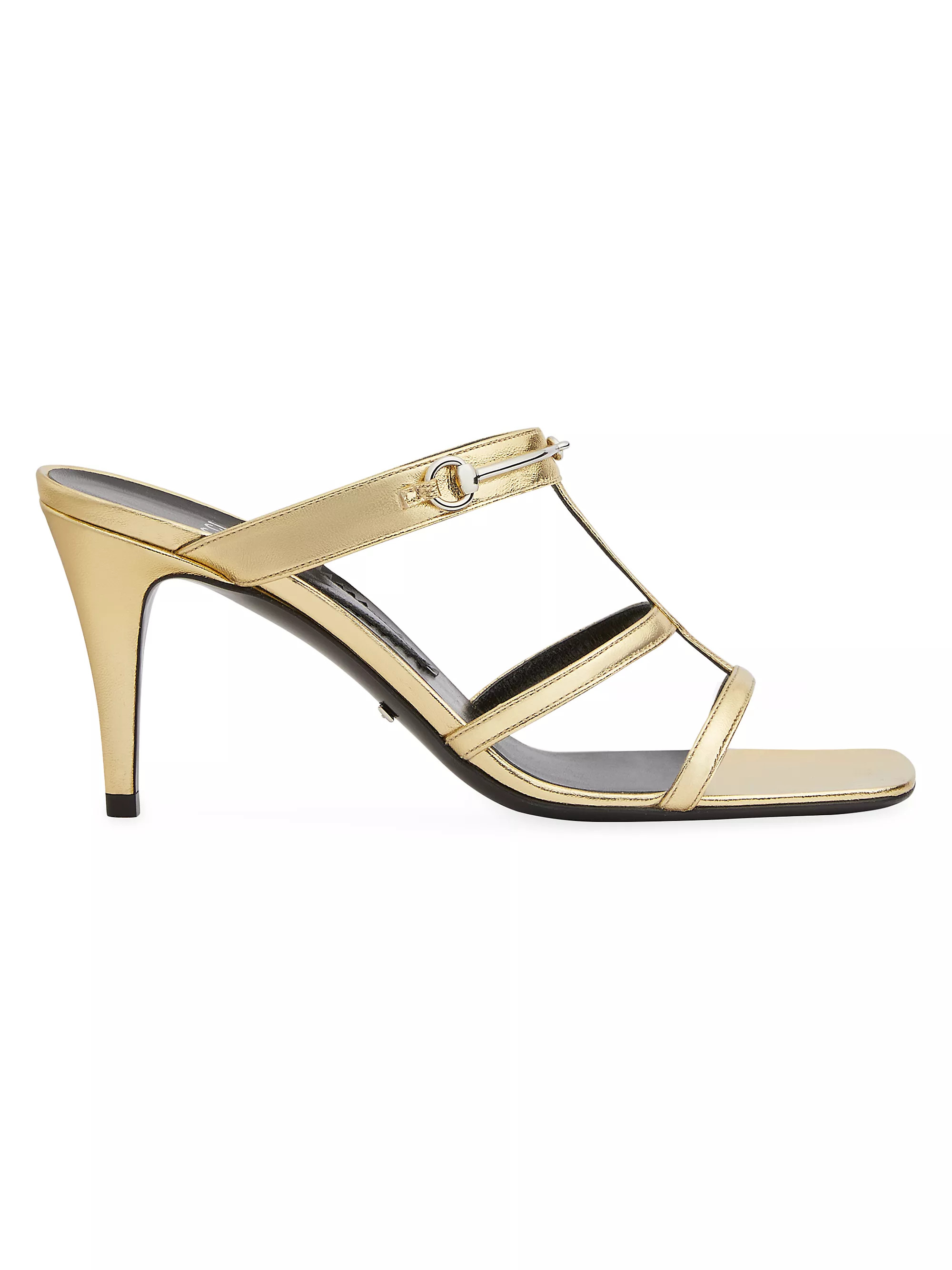 Divine 75MM Metallic Leather Sandals | Saks Fifth Avenue