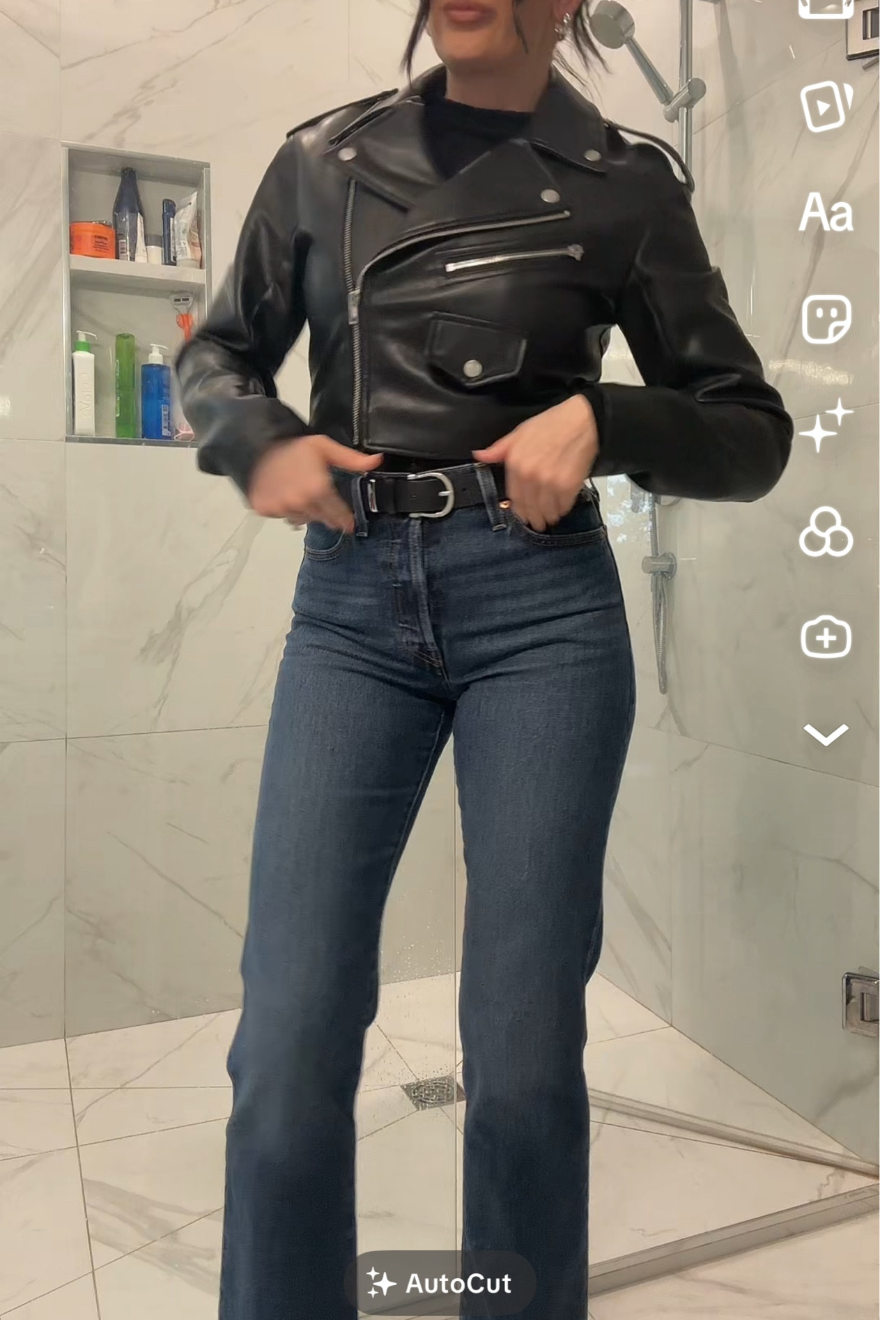 Fav Levi’s bootcut jeans! Leather jacket is old from dynamite linked similar. 

#LTKstyletip #LTKwinter #LTKcanada