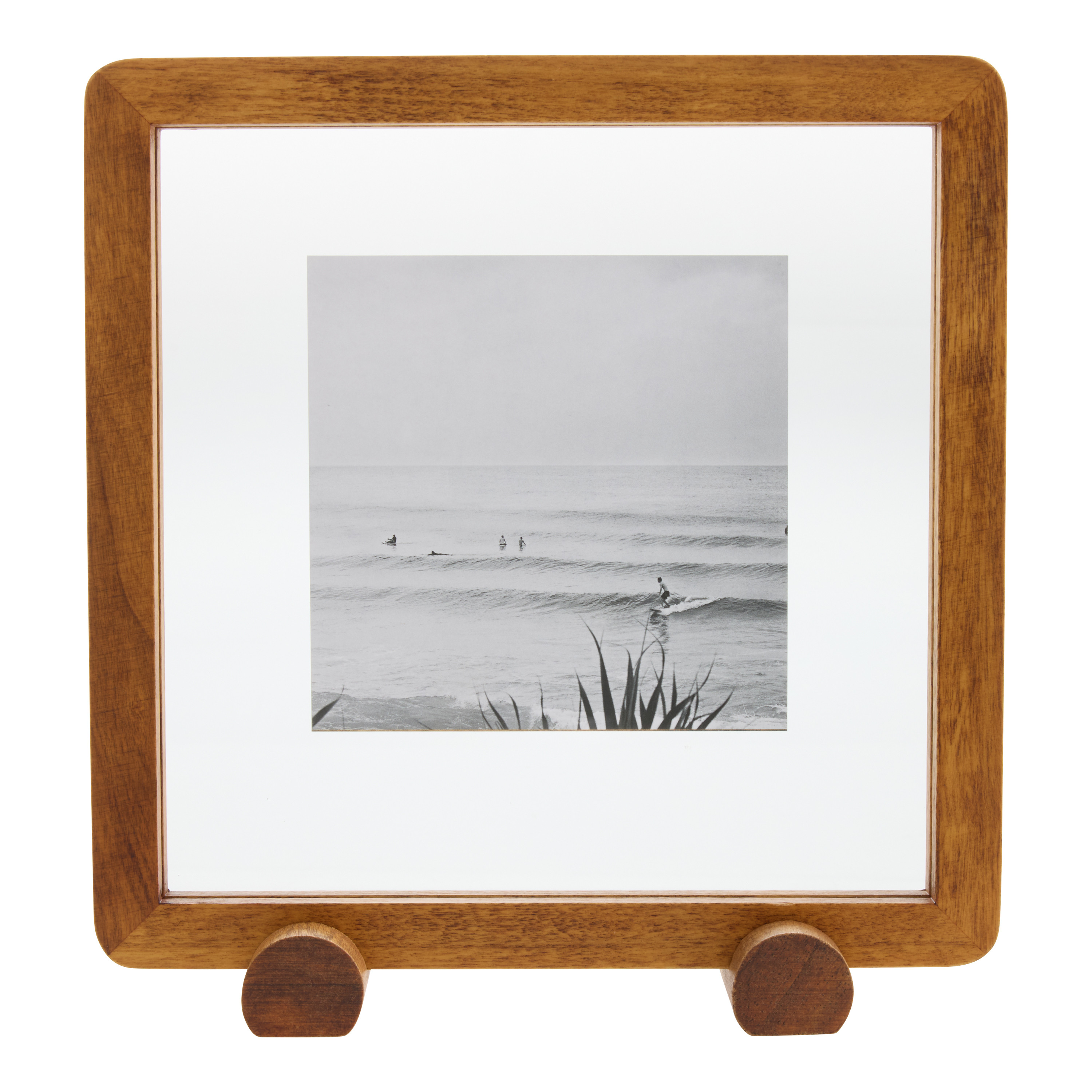 Natural Wood Floating Picture Frame with Stand | World Market