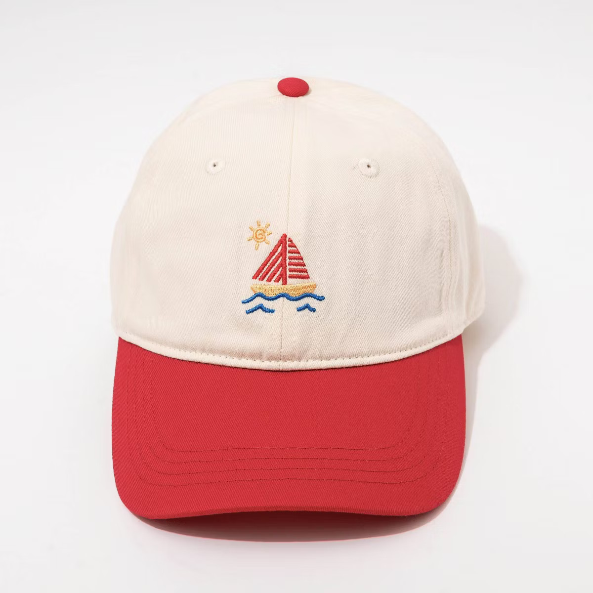 Sail Boat Hat - Frasier Sterling Cream/Red | Target