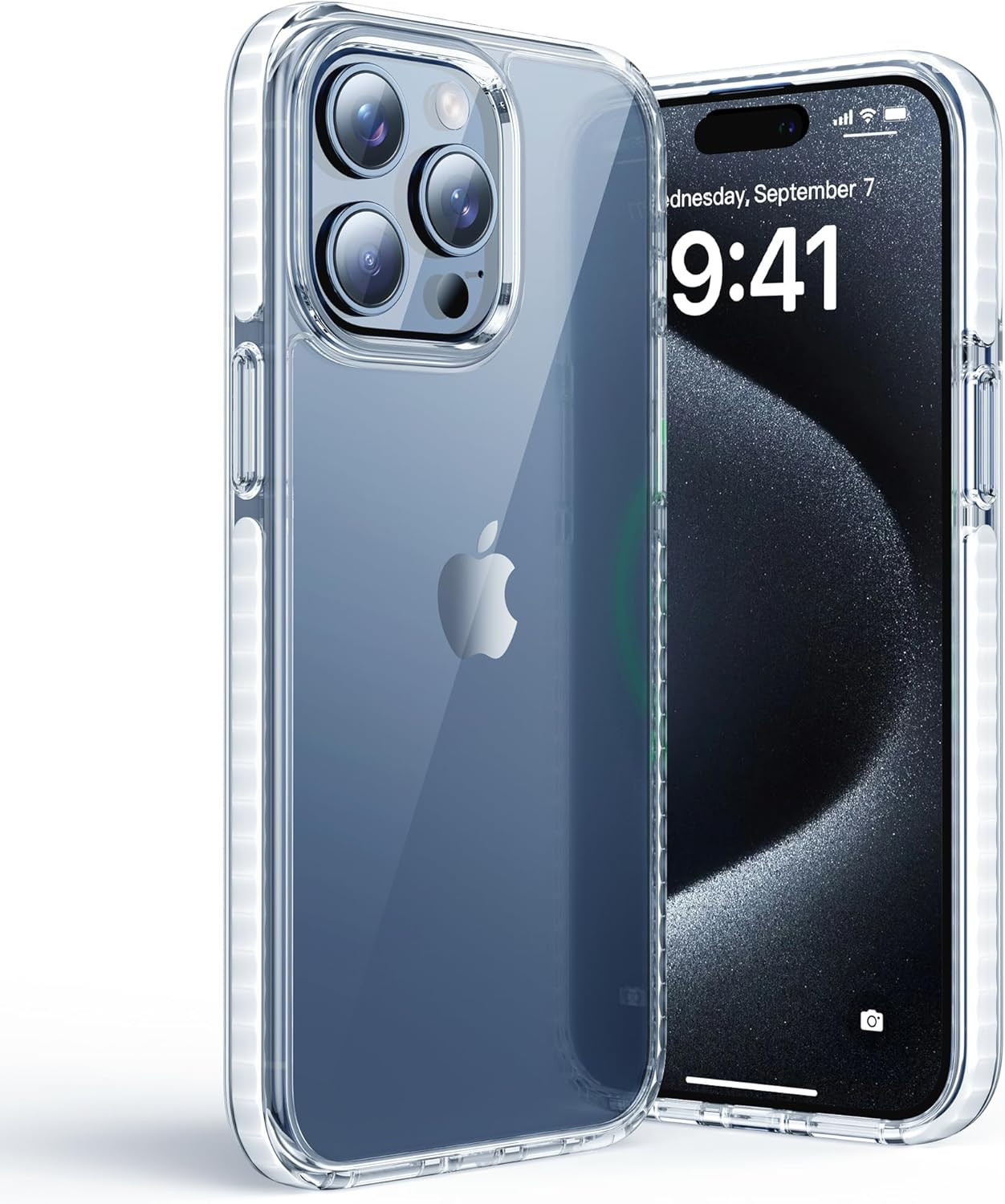 Clear Thick Phone Case 6.7 Inches Fit for iPhone 15 Pro Max (ONLY), [Not Yellowing] Four Corners ... | Amazon (US)