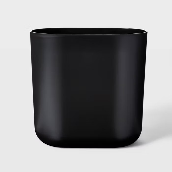 Slim Oval Bathroom Wastebasket Black - Threshold™ | Target