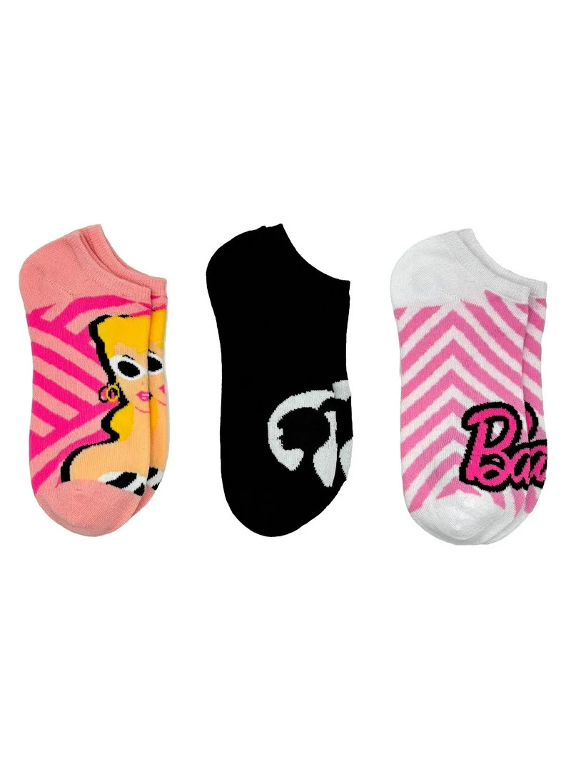 Barbie Women's No-Show Socks, 3-Pack, Size 4-10 | Walmart (US)