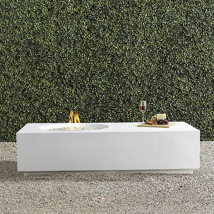Amalea Fire Table in White Finish | Frontgate | Frontgate