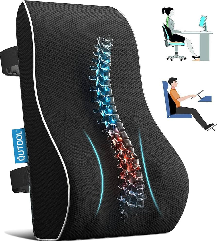 Lumbar Support Pillow for Office Chair, Office Home Essentials,Stocking Stuffers,Back Support Pil... | Amazon (US)