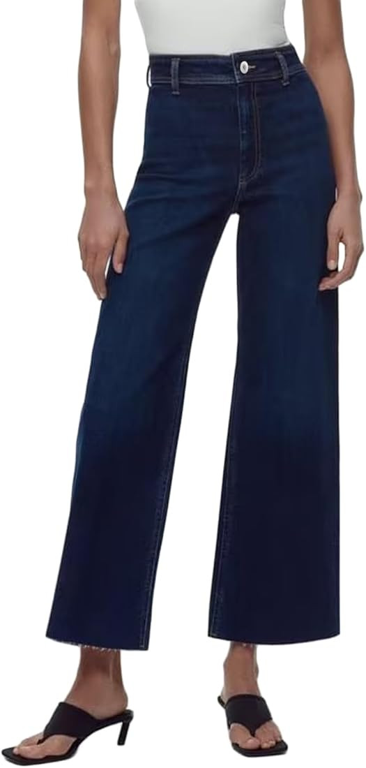 Supgoreou Wide Leg Jeans for Women High Waisted Stretch Casual Work Baggy Denim Pants Trousers 20... | Amazon (US)