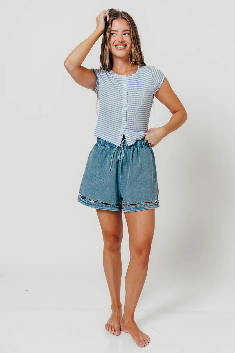 Anderson Shorts in Denim Blue | Worth Collective
