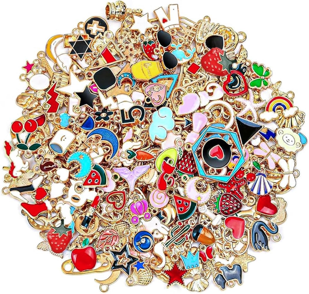 JOOTUEPO 50 PCS Charms Pendants, Charms Wholesale Bulk, Mixed Retro Alloy Charm Set, Jewelry Maki... | Amazon (UK)