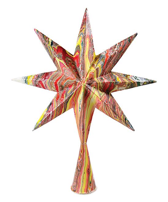 Marbled Eight-Point Tree Topper | Zulily