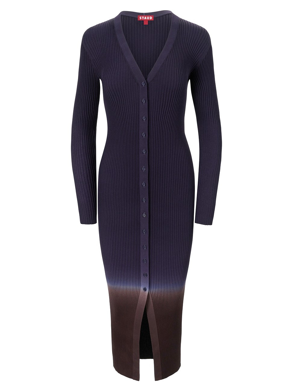 Women's Shoko Ombré Rib-Knit Midi-Dress - Twilight Dip Dye - Size Small | Saks Fifth Avenue