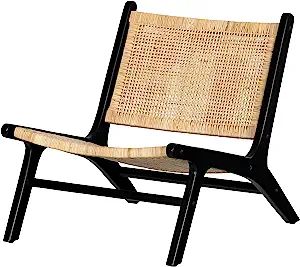 South Shore Balka Lounge Chair, Rattan and Black | Amazon (US)