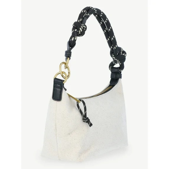 Free Assembly Women's Canvas Shoulder Bag, Natural | Walmart (US)