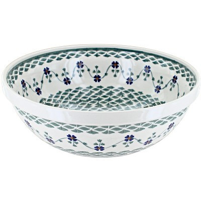 Blue Rose Polish Pottery Sage Floral Large Serving Bowl | Target