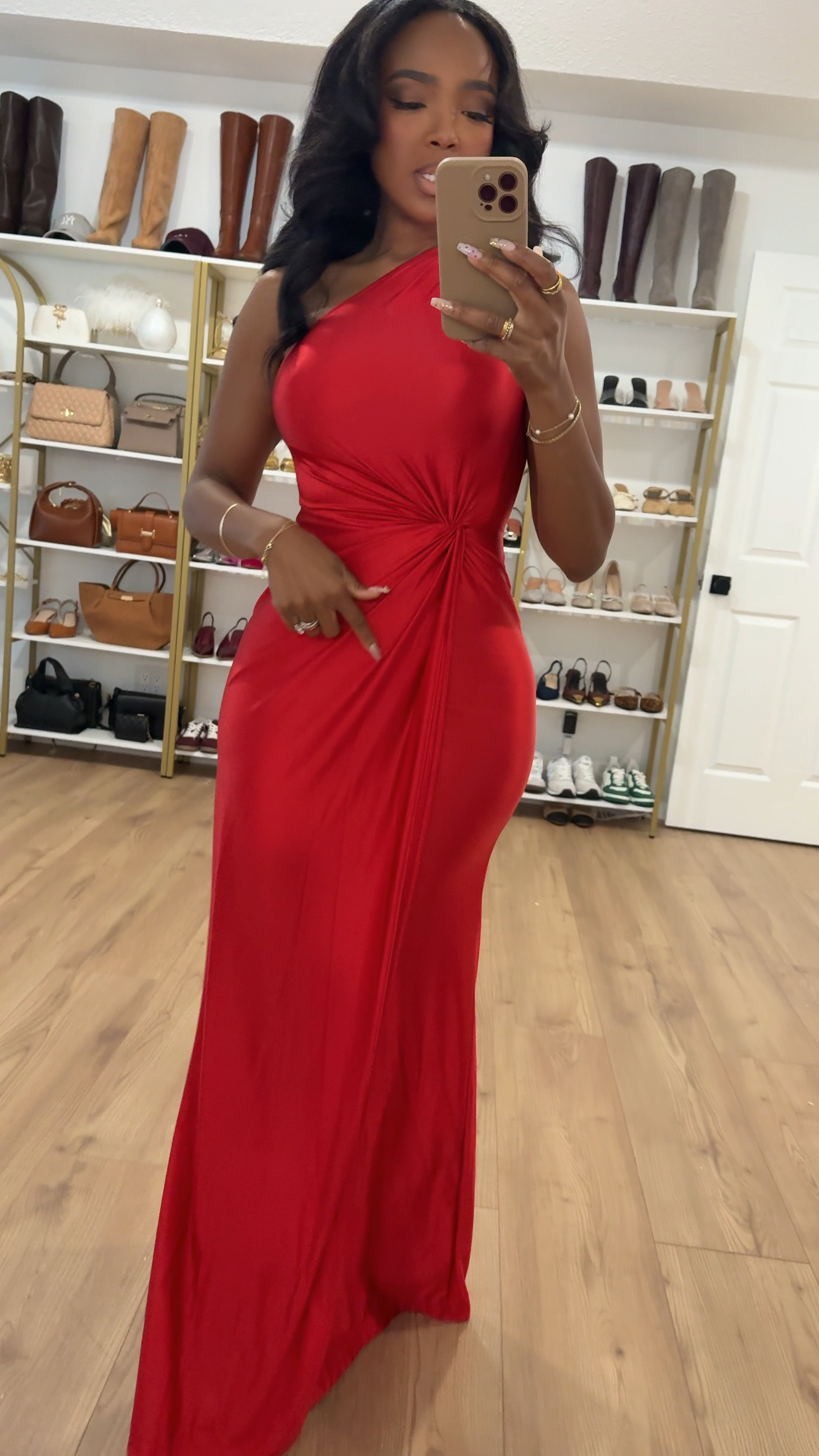 elegance in red 🔥 This one-shoulder gown is a wardrobe must-have for your next special event! Shop the look and elevate your style game. Perfect for weddings, galas, or a romantic evening out. 🌹✨ #LTKStyle #EveningGown #ShopTheLook #RedDressGoals

|•Size small I’m 5’4 | 140lbs | 36D -27 -40  IG & YT: kirasfashionfinds TT: kiraabboud•|

#LTKWatchNow #LTKStyleTip