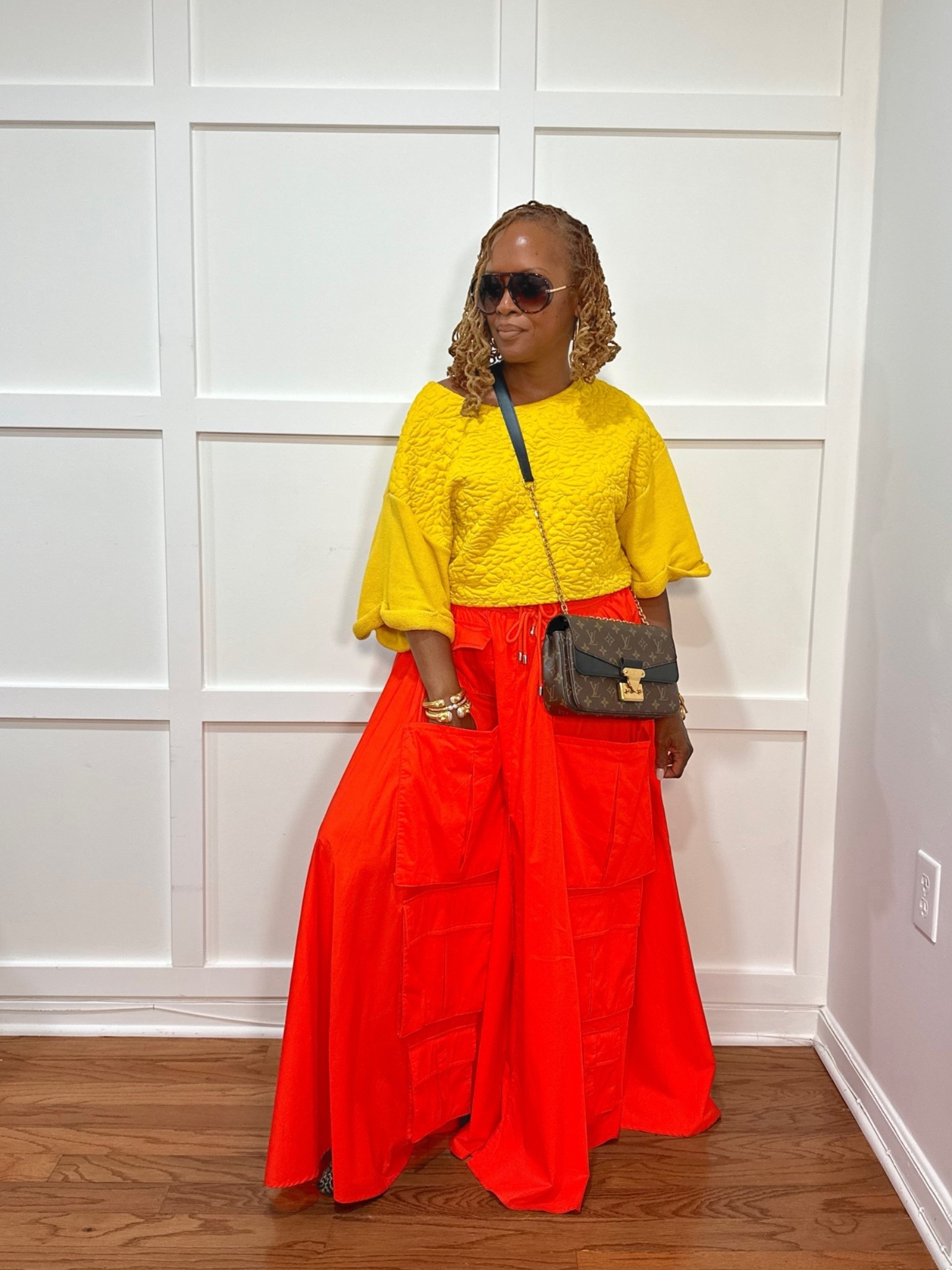 Yellow and deep orange color combo for summer

Exact pieces are old linked similar

#LTKootd #LTKdayinmylife #LTKOver40