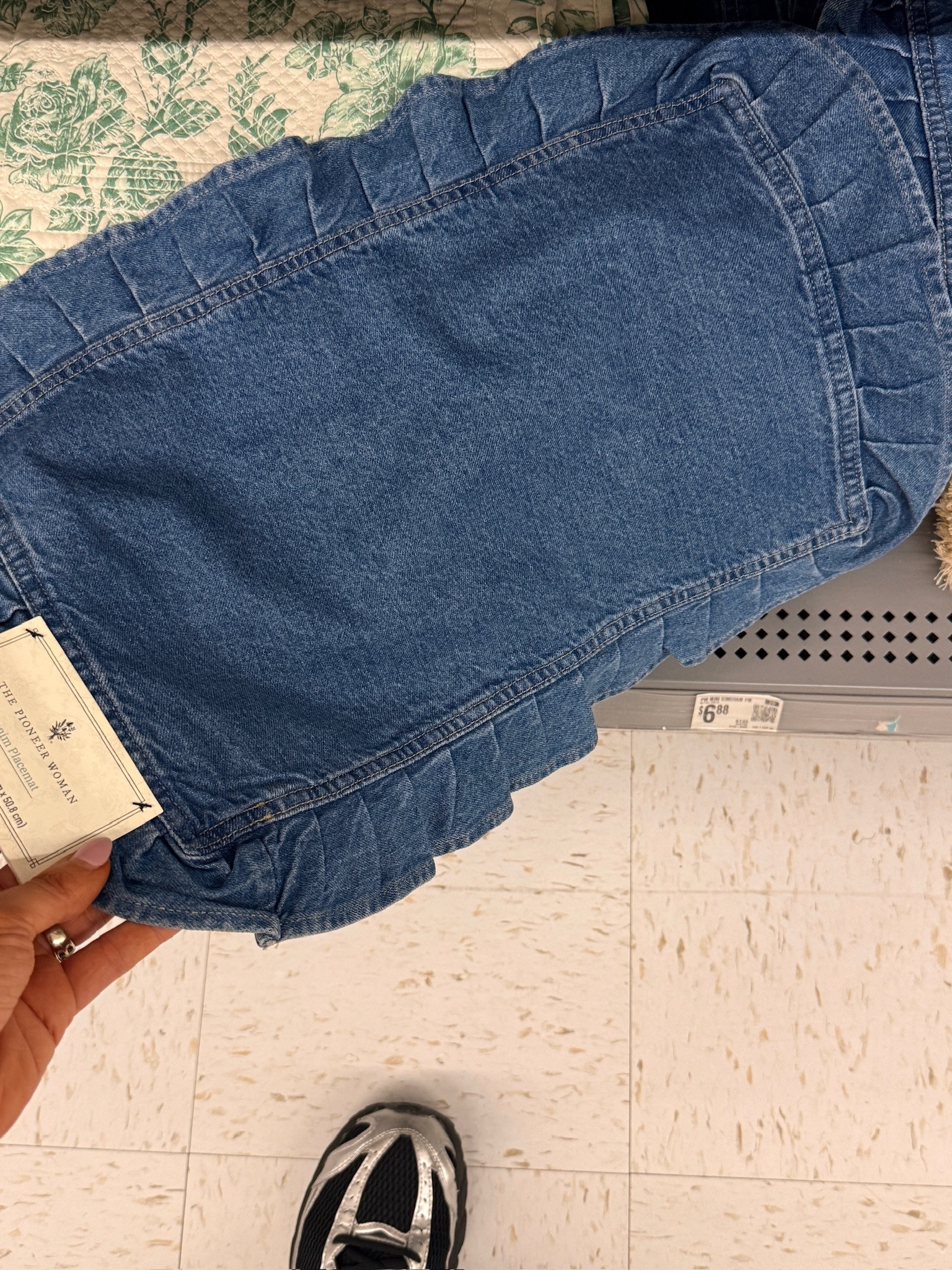Hear me out... I think these denim placemats would be great on a summer table 

 #LTKSeasonal #LTKHome