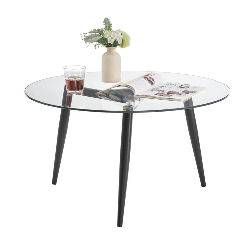 George Oliver Joilyn Glass Top Coffee Table & Reviews | Wayfair | Wayfair North America