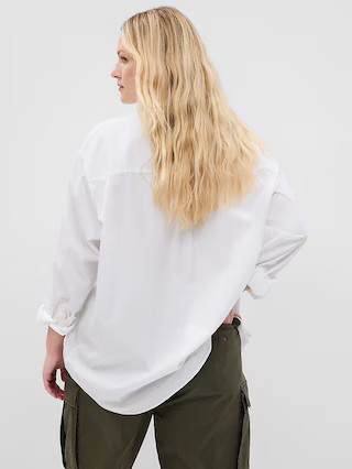 Organic Cotton Poplin Big Shirt | Gap (US)