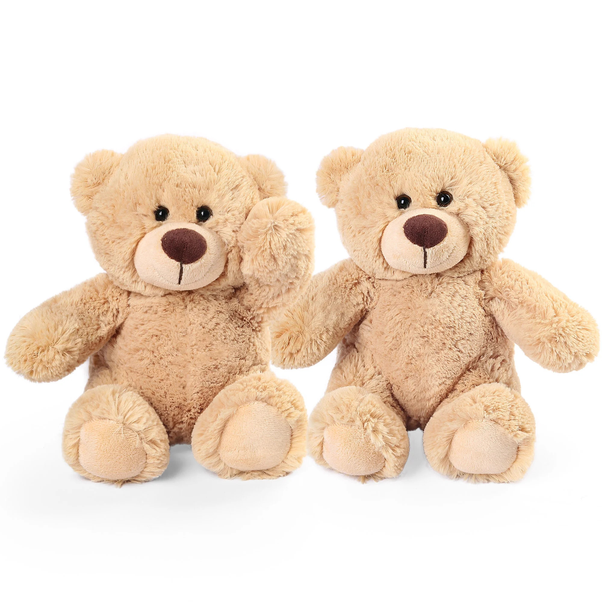 LotFancy 2 Pcs 10 in Teddy Bear Stuffed Animals, Bear Plush Toy Gifs for Kids, Boys, Girls, Brown | Walmart (US)