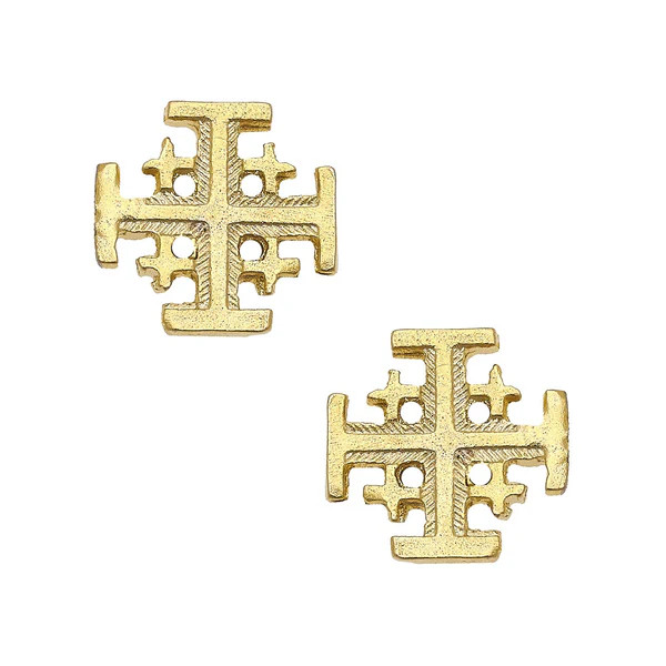 Jerusalem Cross Studs | Susan Shaw