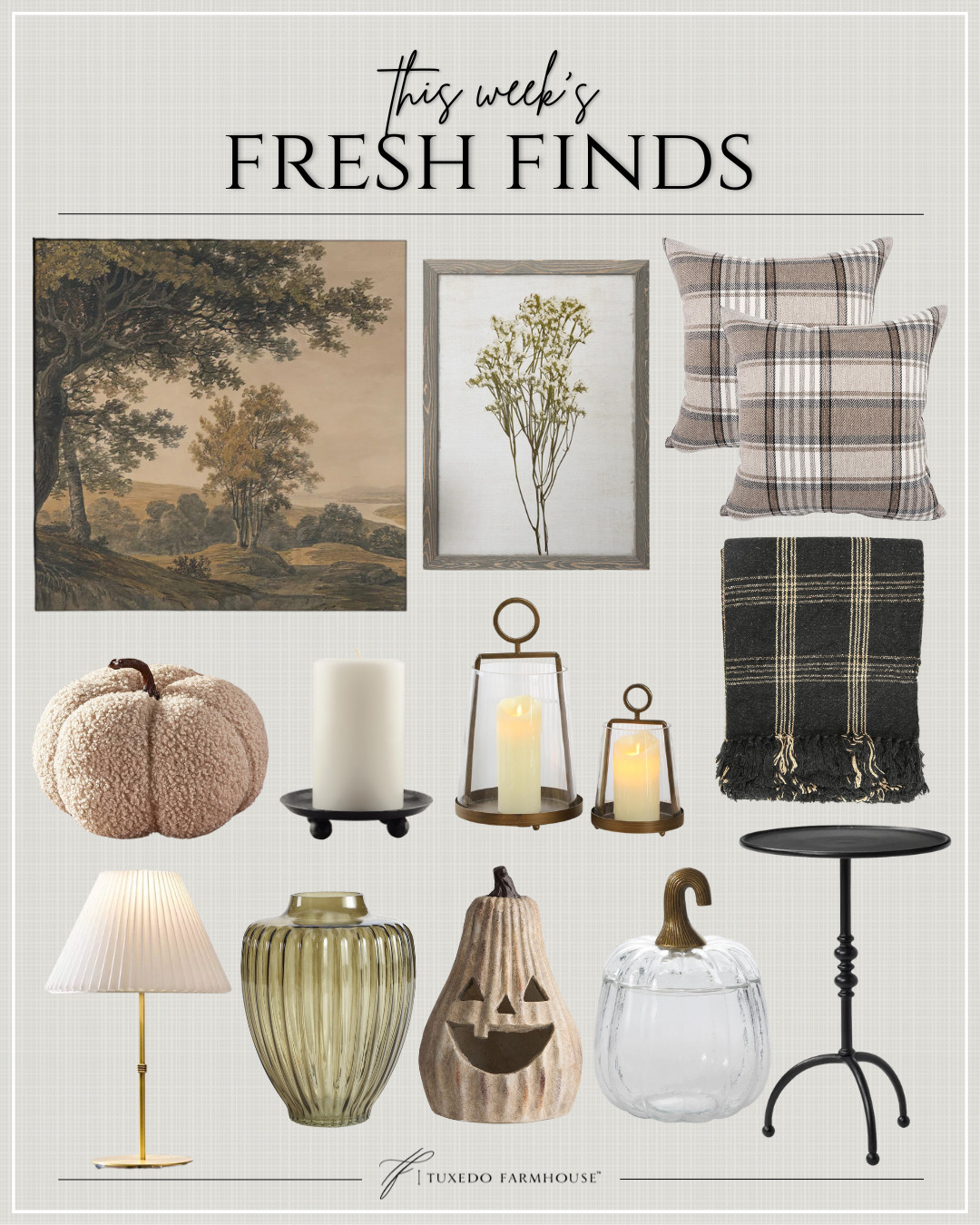 This Week's Fresh Finds

Beautiful new Autumn finds!

Seasonal, home decor, fall, accent chairs, rugs, wall art, frames, pillows, lamps, baskets, candles, books, coffee tables, ottomans, trays, bowls, consoles, accent tables
 

 #LTKSeasonal #LTKHome #LTKFindsUnder50