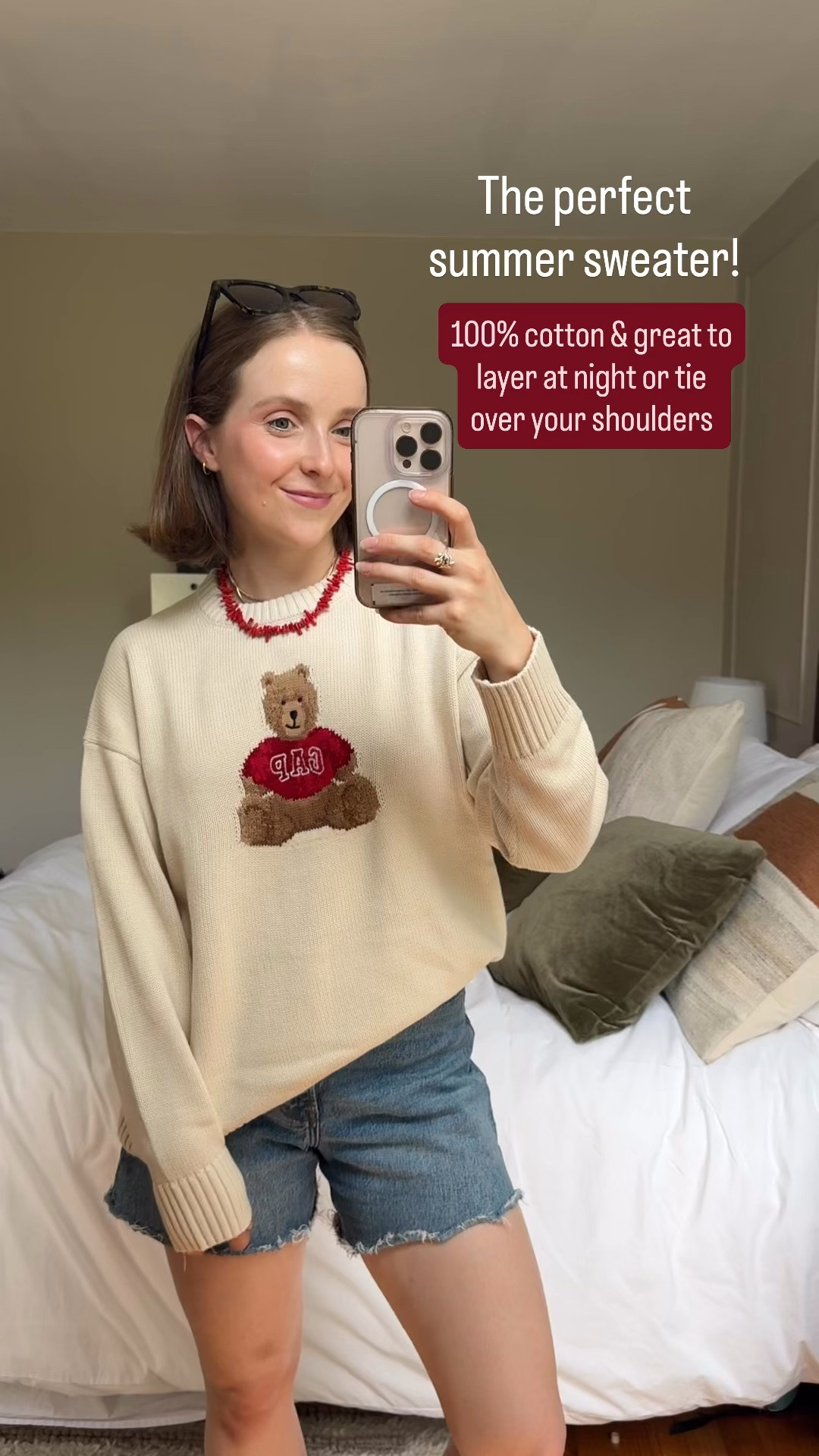 100% cotton gap bear sweater! Run this one is selling out fast 30% off wearing xs

#LTKootd #LTKPetite #LTKSaleAlert