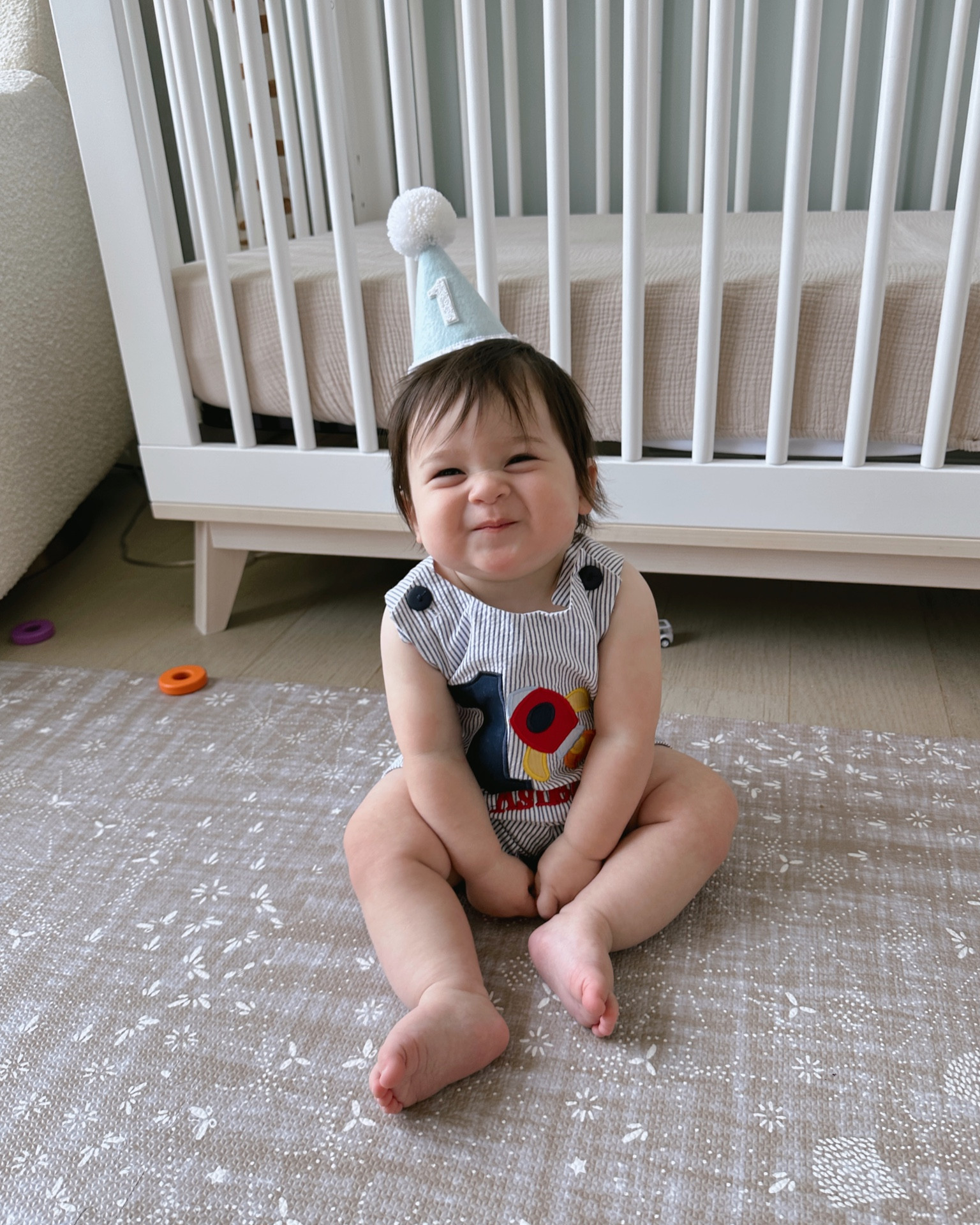 First birthday romper and hat 

#LTKbaby #LTKfamily #LTKkids