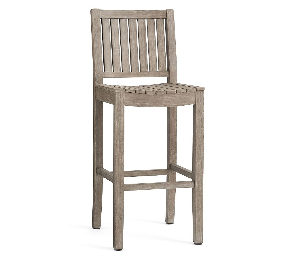 Abbott Acacia Outdoor Barstool | Pottery Barn (US)