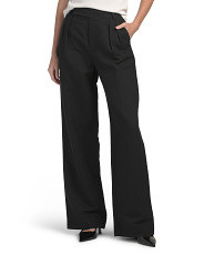 Linen Blend Pleated Trousers | TJ Maxx