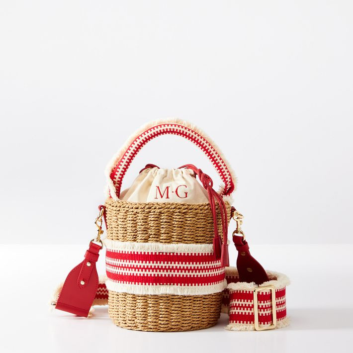 Hampton Raffia Crossbody Bag | Mark and Graham