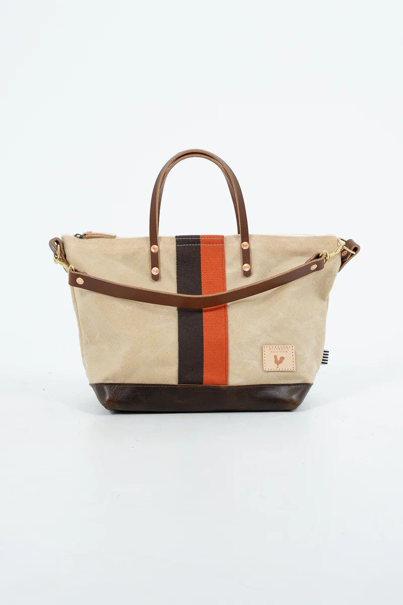 Natural Wax Canvas Slouch Hobo | Red Canvas Hobo | Meanwhile Back on the Farm