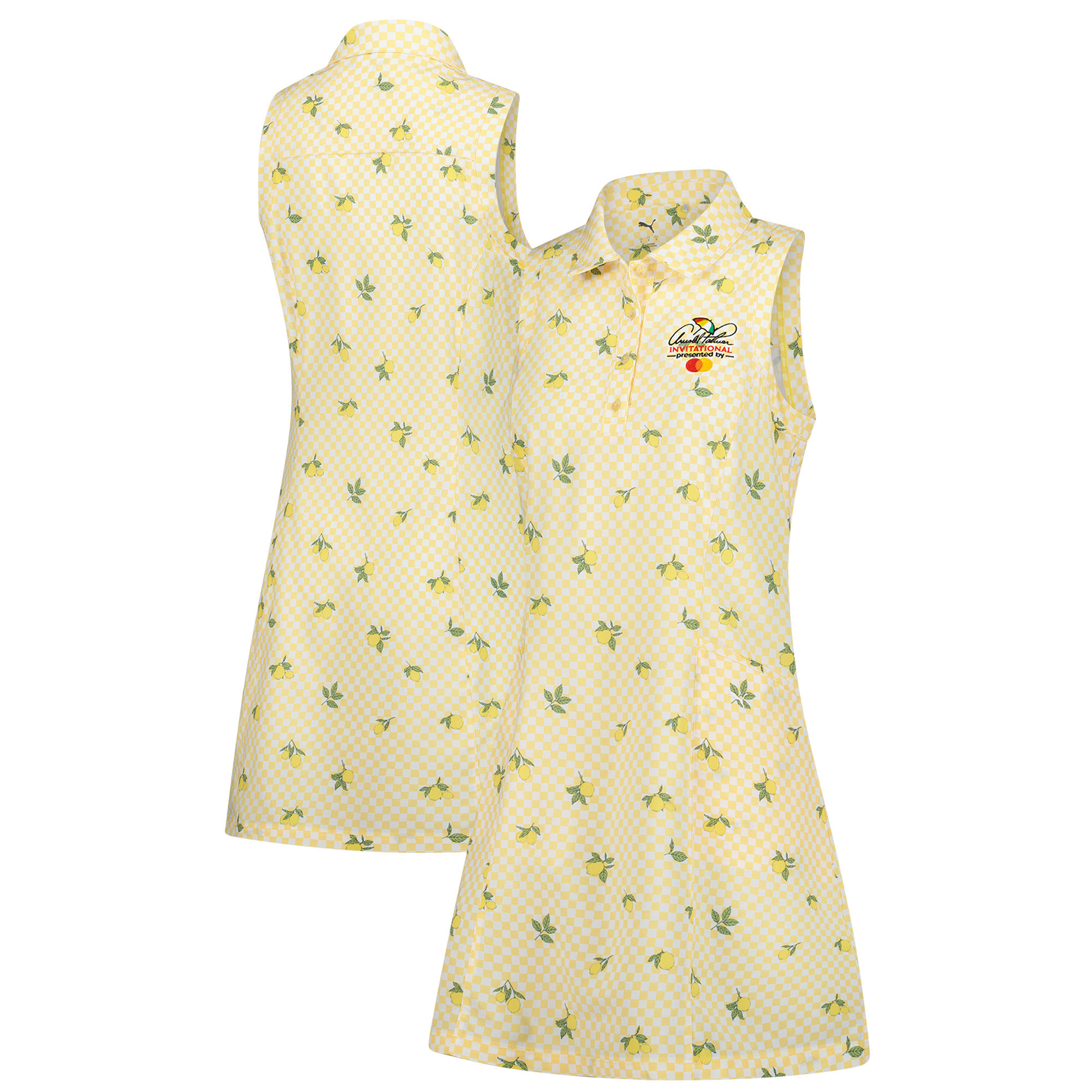 Women's Puma Yellow Arnold Palmer Invitational Lemons Woven Dress | Fanatics